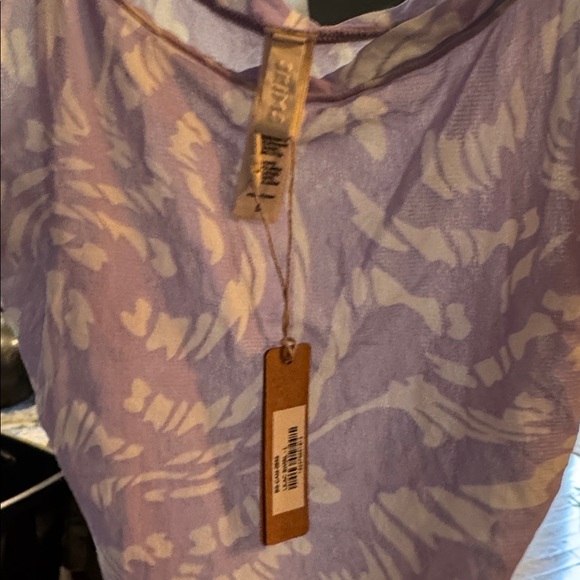 Skims lilac Lavender & Cream Abstract Print Tank - Picture 4 of 7